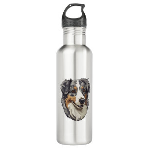 Australian shepherd Dog   Stainless Steel Water Bottle
