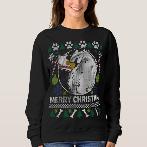 Australian Shepherd Dog Ugly Christmas Sweater
