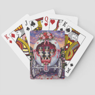 Australian Shepherd Dog Valentine's Day  Poker Cards