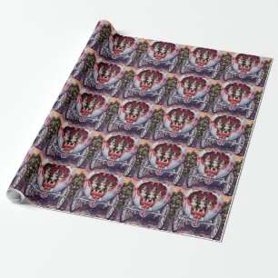 Australian Shepherd Dog Valentine's Day Wrapping Paper