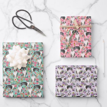 Australian Shepherd Dog Wrapping Paper Sheets by FriendlyPets at Zazzle