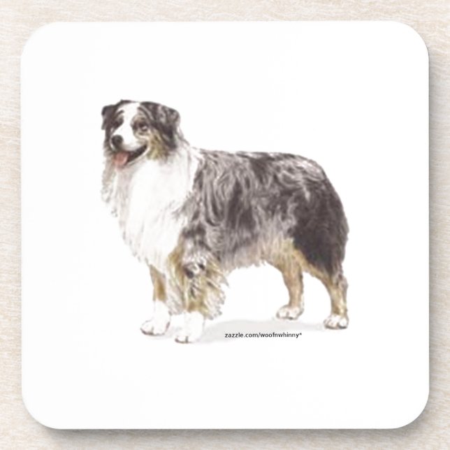 Australian Shepherd Drink Coaster (Front)