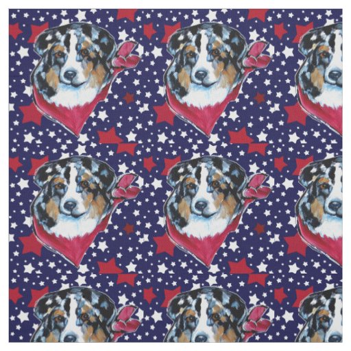 Australian Shepherd Fabric