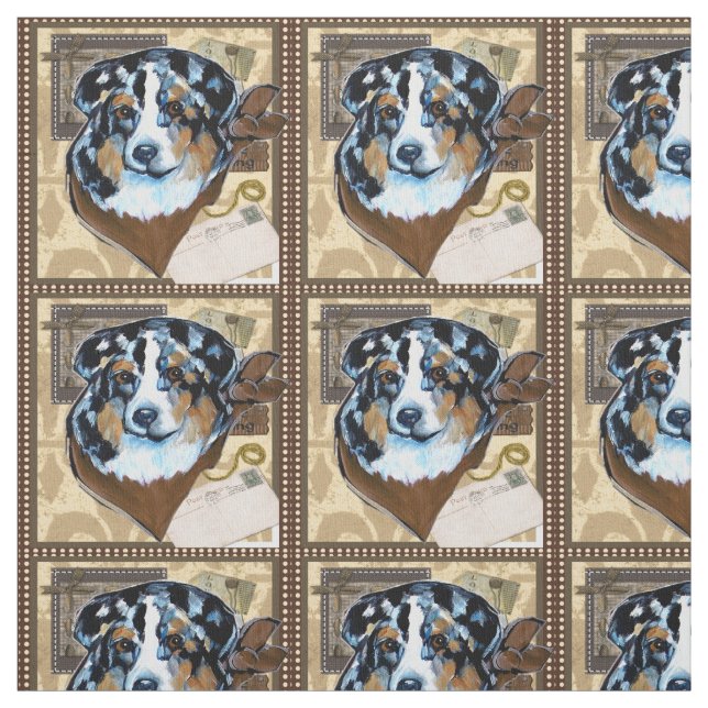 Australian Shepherd Fabric (Swatch)