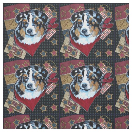 Australian Shepherd Fabric