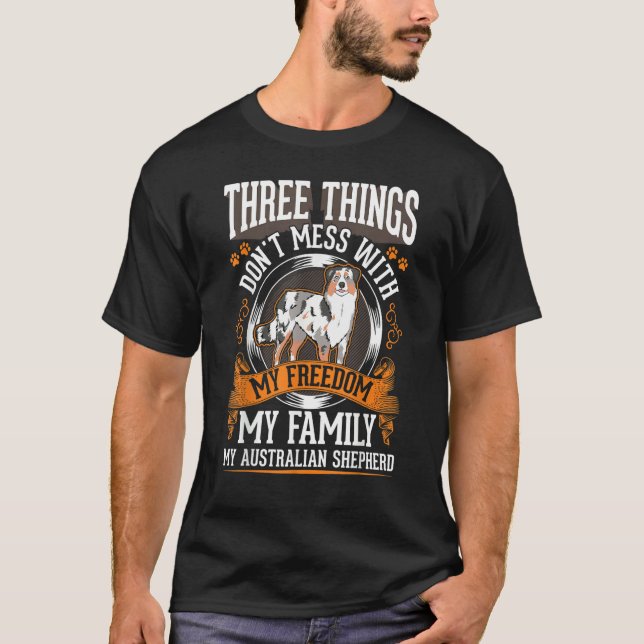 Australian Shepherd Family Aussie Australian Sheph T-Shirt (Front)