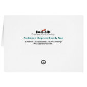 Australian Shepherd Family Nap Card (Back Horizontal)
