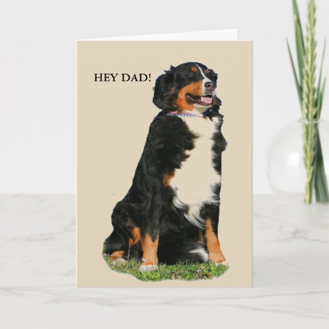Australian Shepherd Father's Day Card (Front)