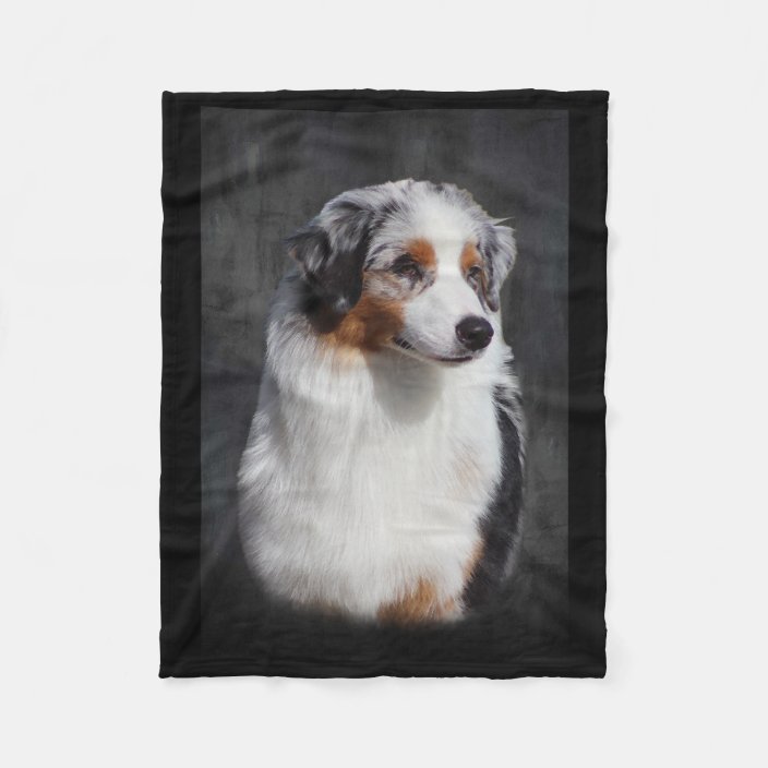 Australian Shepherd Fleece Blanket