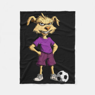 Australian Shepherd Football _3  Fleece Blanket