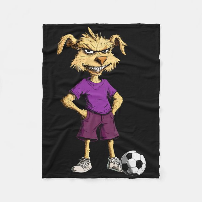 Australian Shepherd Football _3  Fleece Blanket (Front)