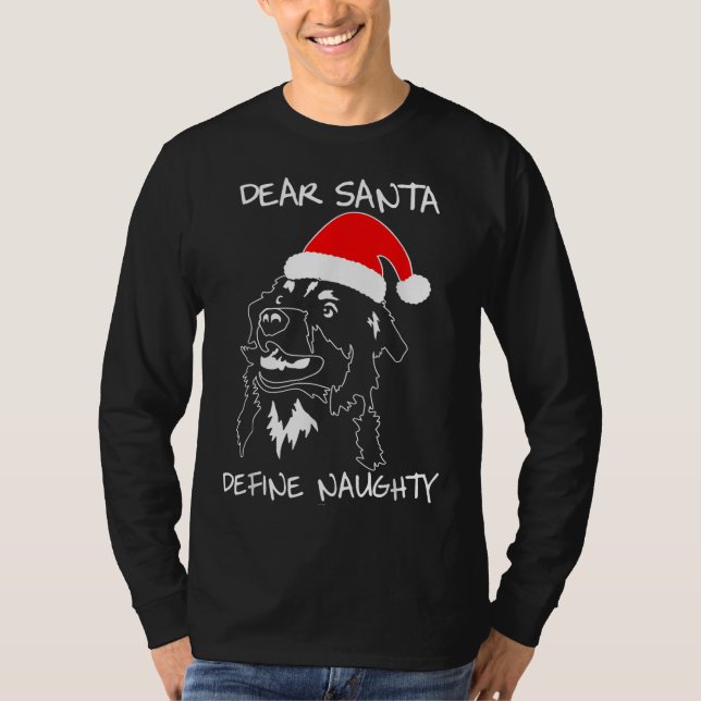 Australian Shepherd funny ugly xmas gifts for dog  T-Shirt (Front)