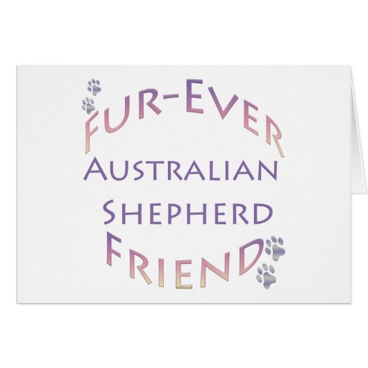 Australian Shepherd Furever Cards (Front Horizontal)