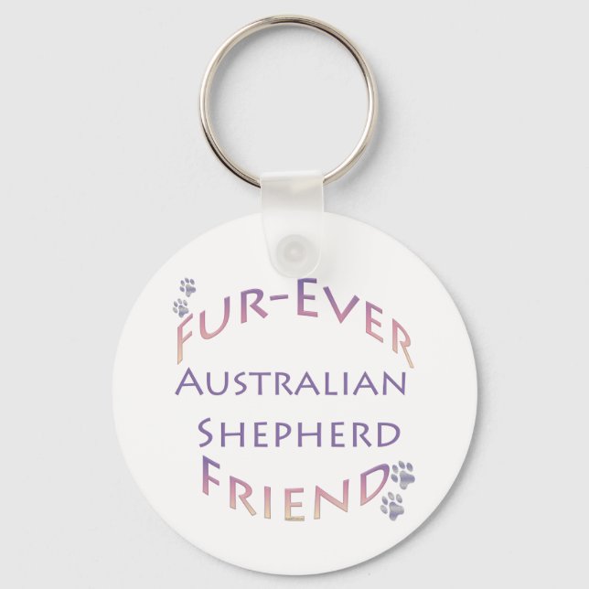 Australian Shepherd Furever Keychain (Front)