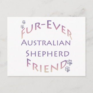 Australian Shepherd Furever Postcard