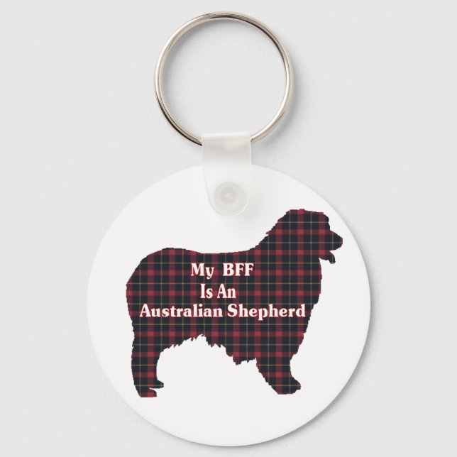 Australian Shepherd Gifts Keychain (Front)