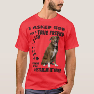 Australian Shepherd Golden Retriever Mi Dog Quote  T-Shirt