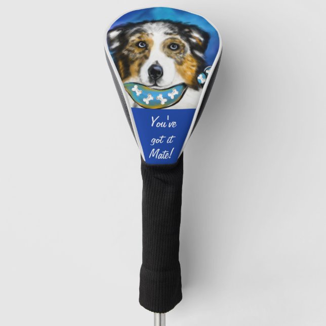 AUSTRALIAN SHEPHERD      GOLF HEAD COVER (Front)