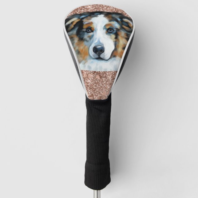 AUSTRALIAN SHEPHERD  GOLF HEAD COVER (Front)