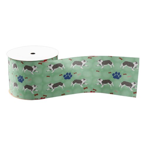 Australian Shepherd Grosgrain Ribbon