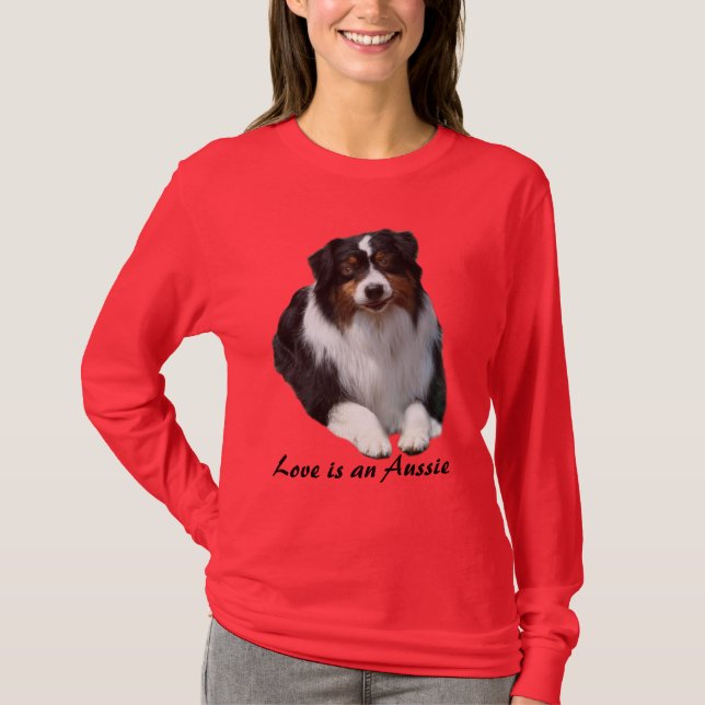 Australian Shepherd Guardian Ladies Shirt (Front)