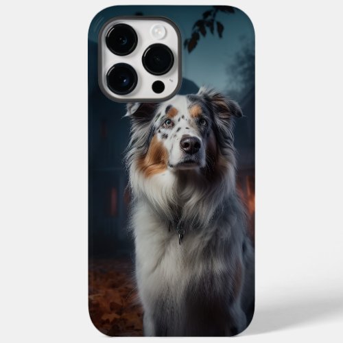 Australian Shepherd Halloween Scary Case_Mate iPhone 14 Pro Max Case