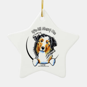 Australian Shepherd IAAM Ceramic Ornament