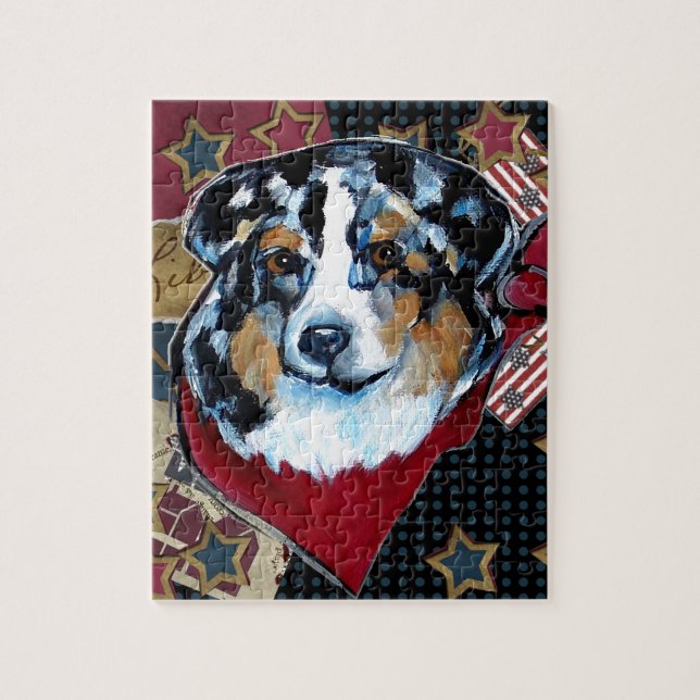 AUSTRALIAN SHEPHERD JIGSAW PUZZLE (Vertical)