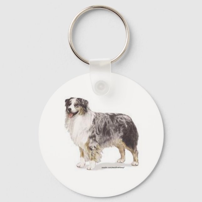 Australian Shepherd Keychain (Front)