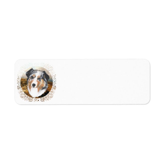 Australian Shepherd Label (Front)