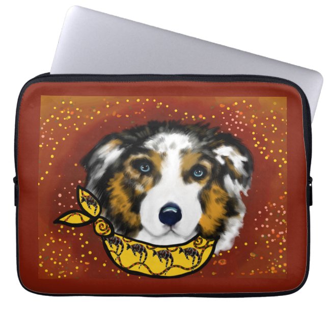 AUSTRALIAN SHEPHERD       LAPTOP SLEEVE (Front)