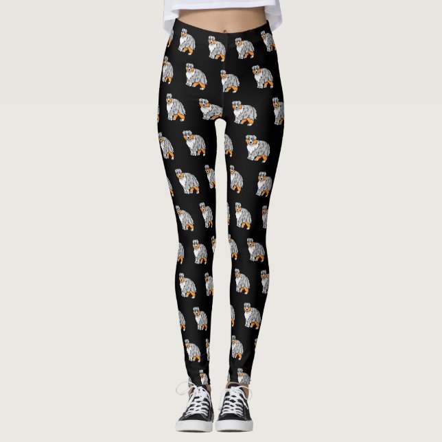 Australian Shepherd  Leggings (Front)