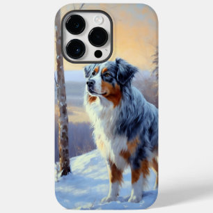 Australian Shepherd Let It Snow Christmas  Case-Mate iPhone 14 Pro Max Case