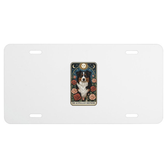 Australian Shepherd License Plate (Front)