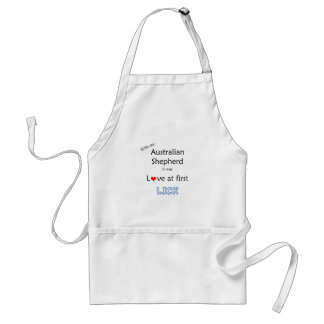 Australian Shepherd Lick Design Adult Apron