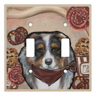 AUSTRALIAN SHEPHERD LIGHT SWITCH COVER