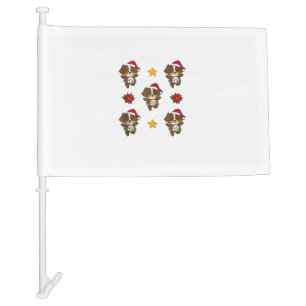Australian Shepherd Merry Christmas Winter Dogs Ch Car Flag