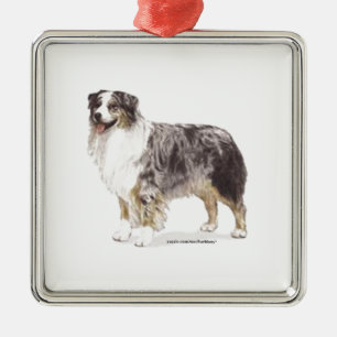 Australian Shepherd Metal Ornament