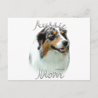 Australian Shepherd Mom 2 Postcard