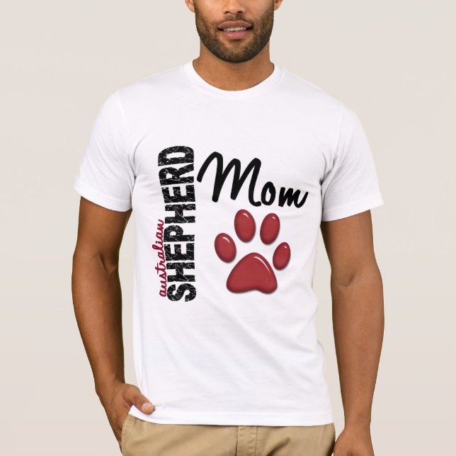 Australian Shepherd Mom 2 T-Shirt (Front)
