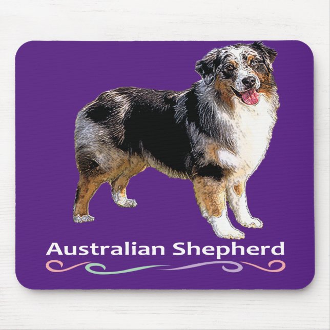 Australian Shepherd Mouse Pad (Front)
