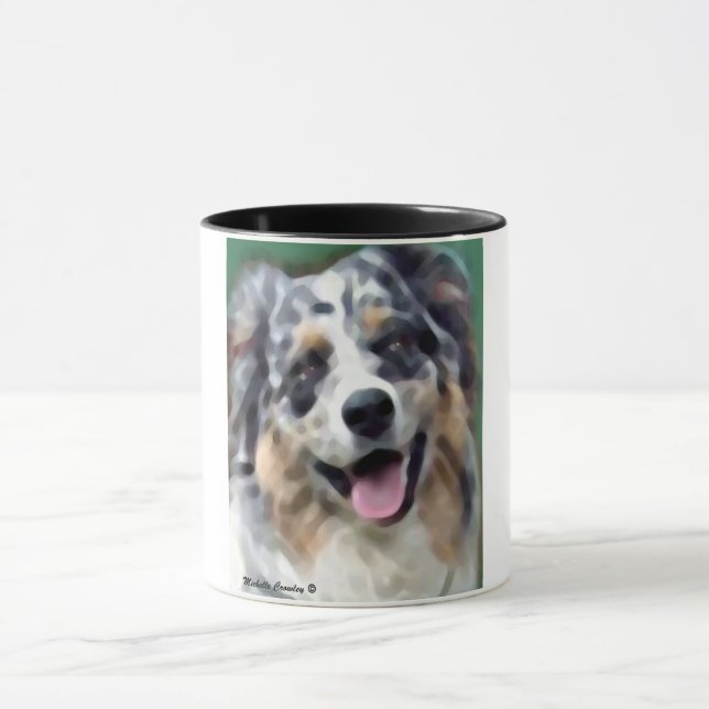 australian shepherd mug (Center)