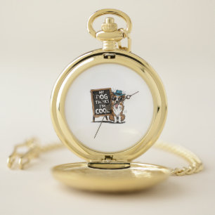 Australian Shepherd My Dog Thinks I'm Cool For Dog Pocket Watch