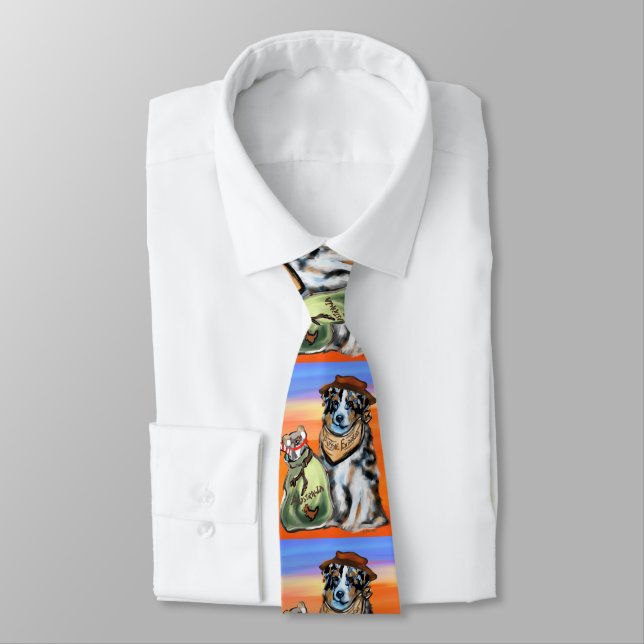 AUSTRALIAN SHEPHERD NECK TIE (Tied)