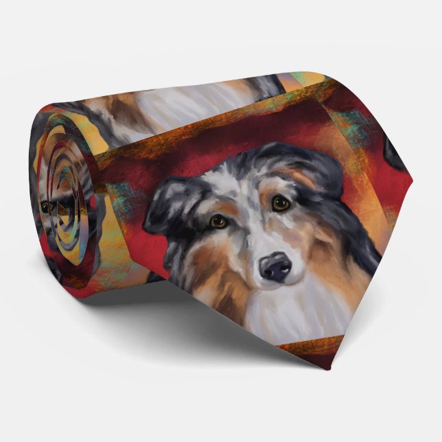 AUSTRALIAN SHEPHERD     NECK TIE (Rolled)