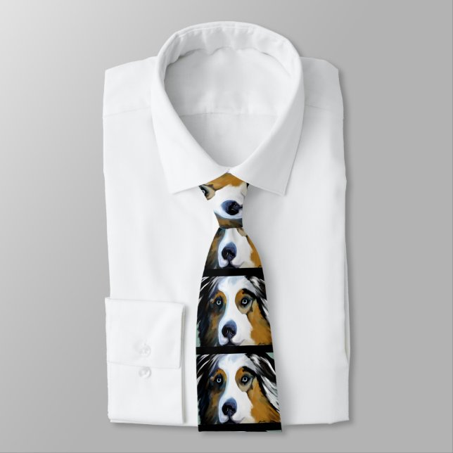 AUSTRALIAN SHEPHERD  NECK TIE (Tied)