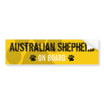 Australian Shepherd on Board Bumper Sticker