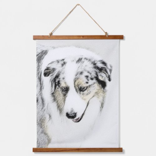 Australian Shepherd Painting _ Original Dog Art Hanging Tapestry