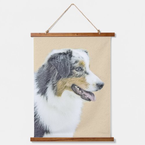 Australian Shepherd Painting _ Original Dog Art Hanging Tapestry