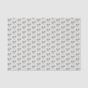 Australian Shepherd Painting - Original Dog Art Tissue Paper